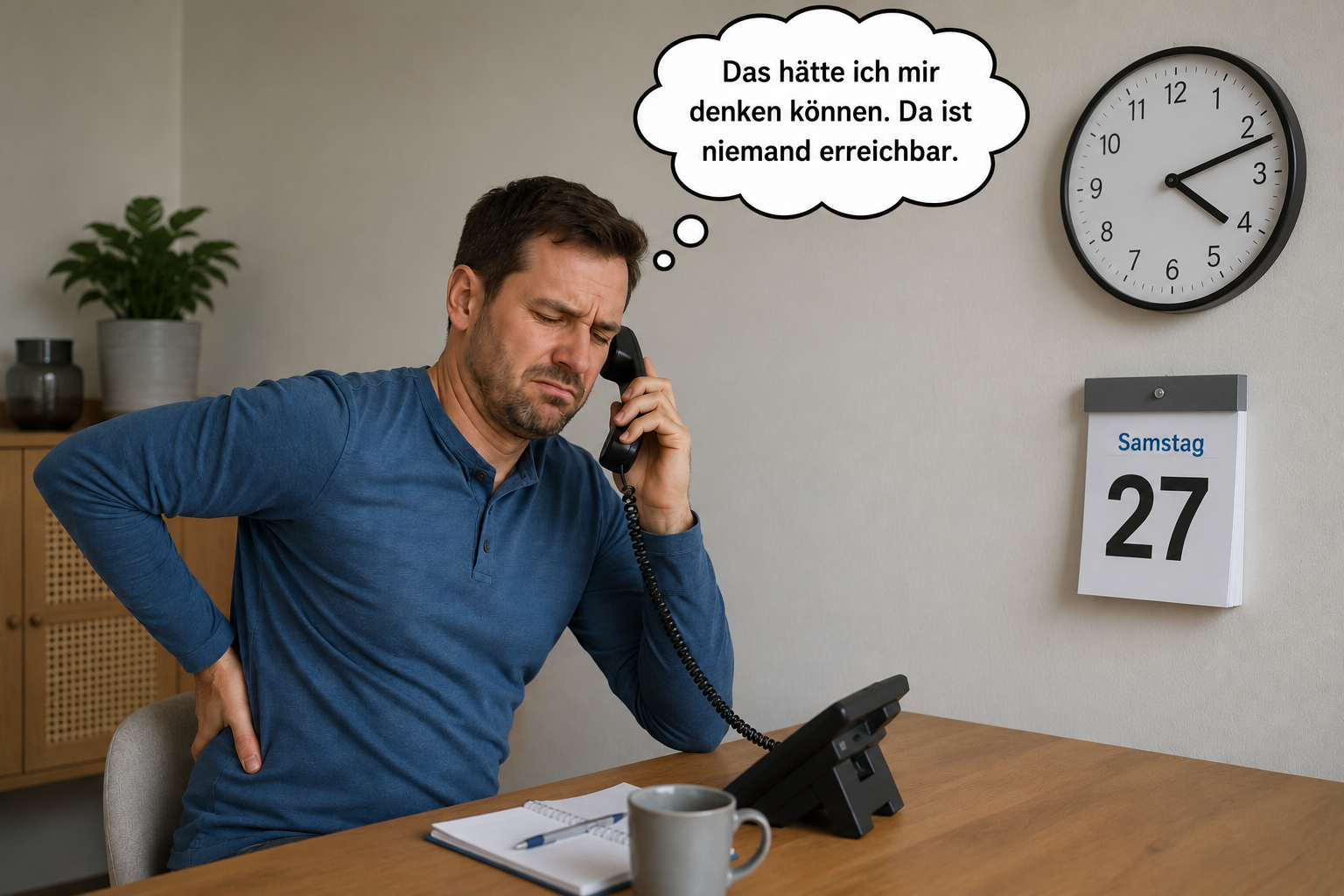 Bild Anrufender am Wochenende Dieses Bild zeigt Anrufender am Wochenende