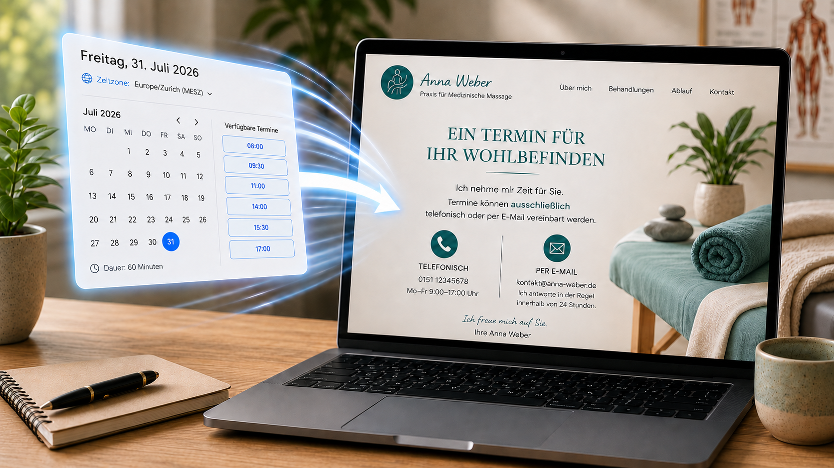 Dieses Bild zeigt ein neuer Online-Kalender kommt in die Webseite
