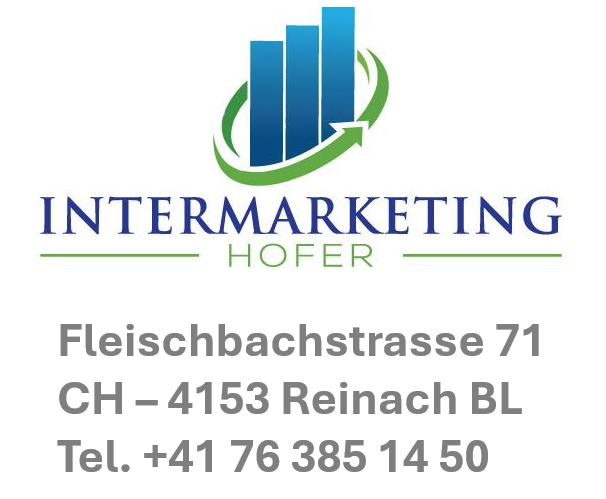Dieses Bild zeigt das Logo von Intermarketing sowie die Adresse der Firma